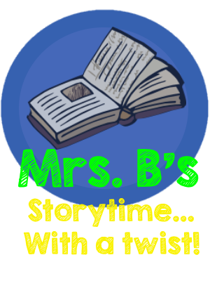 Mrs. B's Storytime… With a Twist! Logo